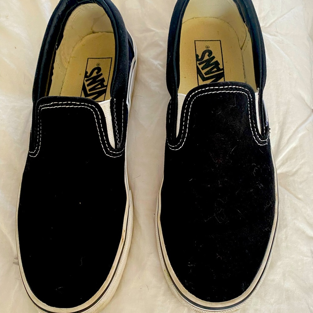 Woman’s black vans
